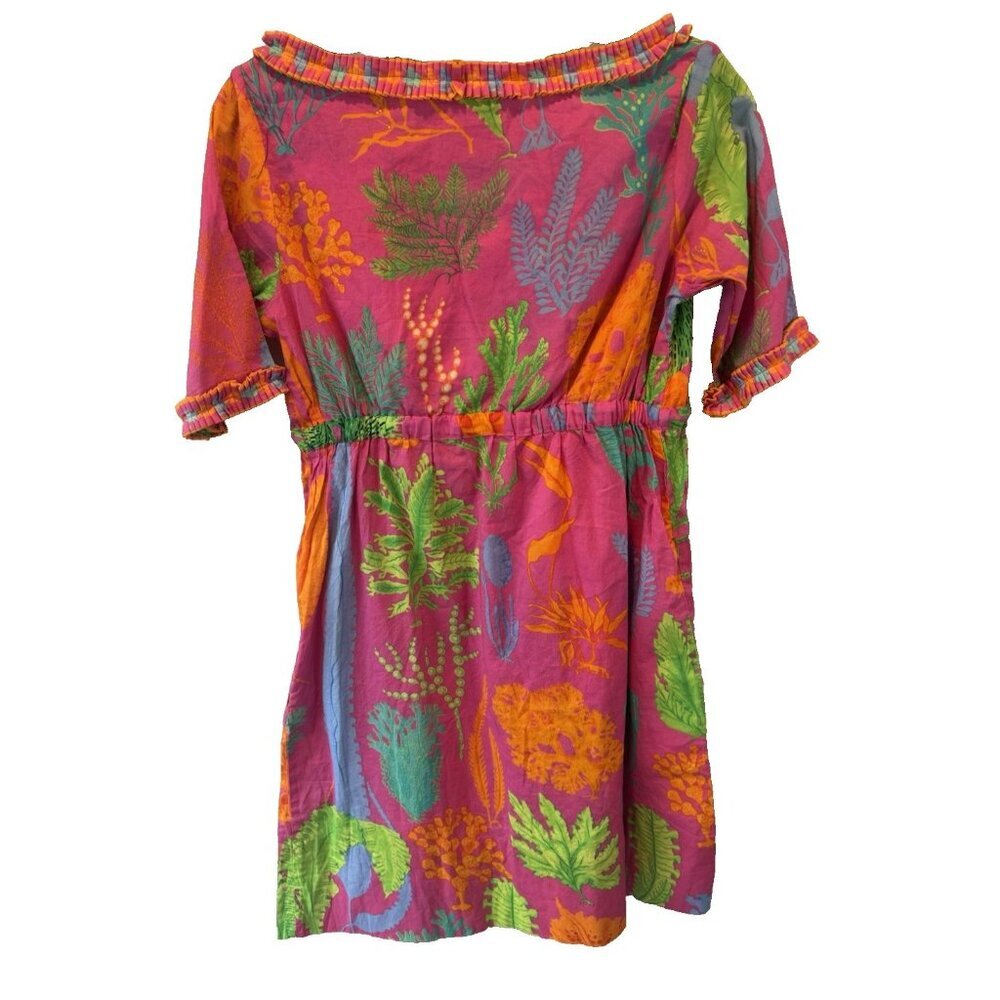 Gretchen Scott Colorful Surfs Up Sea Sway Beach Coverup Dress XS NEW Resortwear - Picture 9 of 11